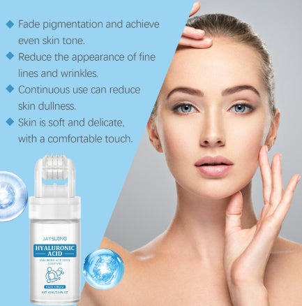 Jaysuing Hyaluronic Acid Roller Essence Improves Skin Pores, Hydrates And Moisturizes To Enhance Facial Gloss